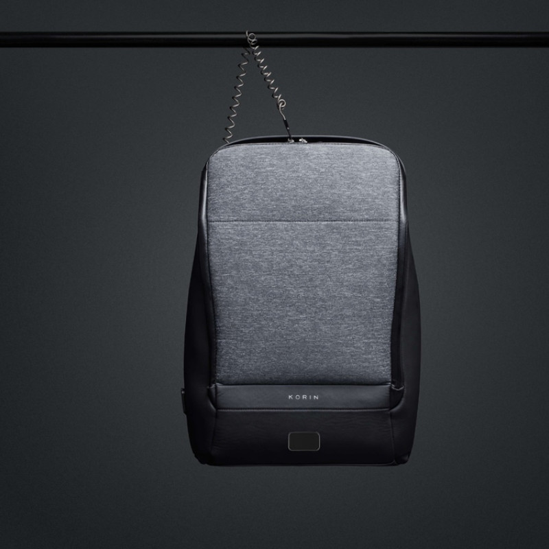 Антикражный рюкзак FlexPackPro для ноутбука 15.6", серый/черный