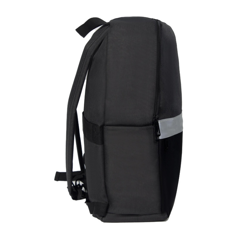 Рюкзак Merit со светоотражающей полосой и отделением для ноутбука 15.6'', темно-серый/черный