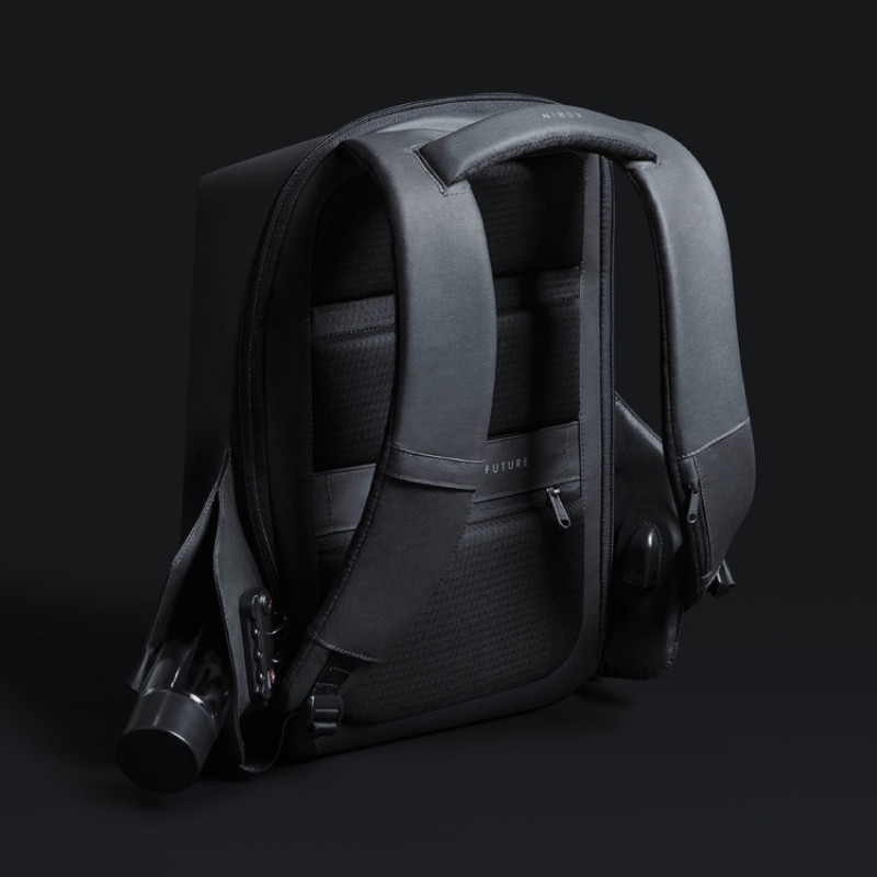 Водостойкий антикражный рюкзак Hipack для ноутбука 15.6", черный