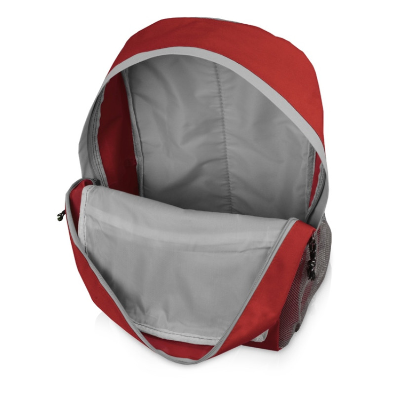 Рюкзак "Универсальный" (красная спинка, красные лямки), красный/серый