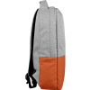 Рюкзак «Fiji» с отделением для ноутбука, серый/оранжевый