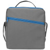 Изотермическая сумка-холодильник "Classic" c контрастной молнией, серый/голубой