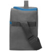 Изотермическая сумка-холодильник "Classic" c контрастной молнией, серый/голубой