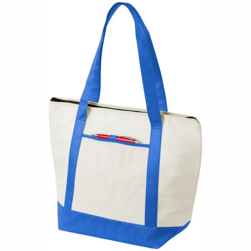 Сумка-холодильник "Lighthouse", натуральный/синий