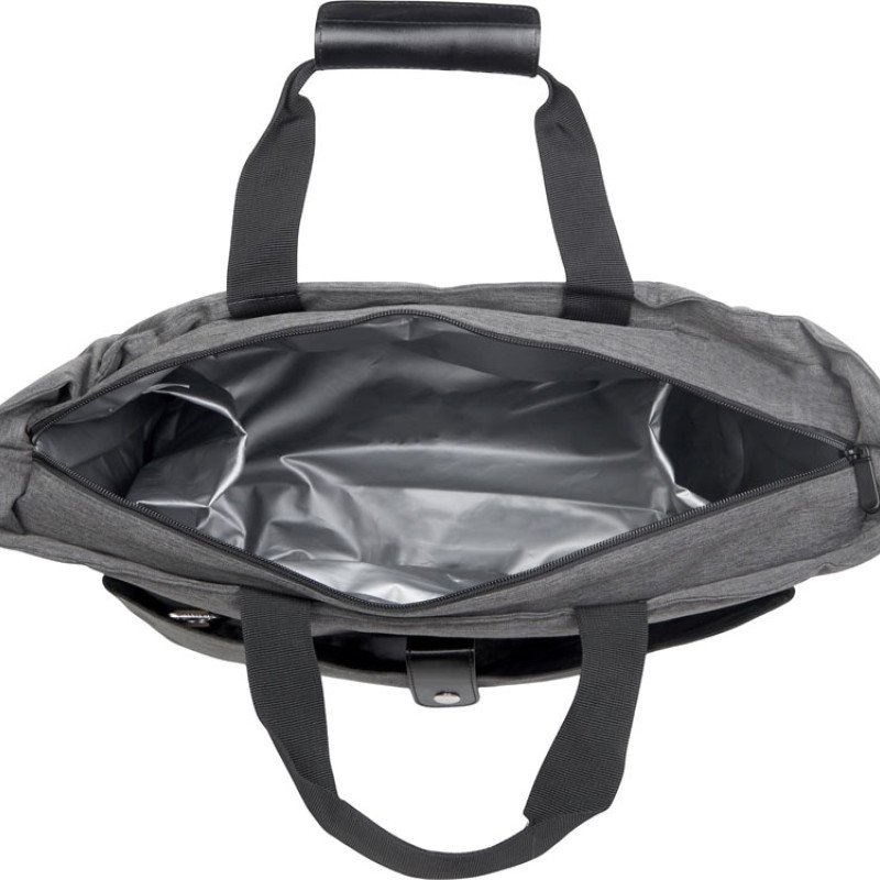 Сумка-холодильник Fabrizio со штопором, серый/черный Сумка-холодильник Fabrizio со штопором, серый/черный