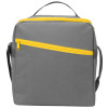 Изотермическая сумка-холодильник "Classic" c контрастной молнией, серый/желтый