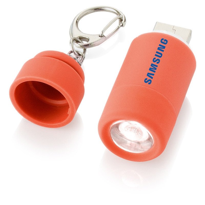 Мини-фонарь "Avior" с зарядкой от USB, красный