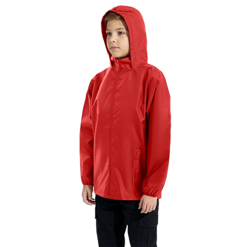Ветровка "Miami 2.0" детская с чехлом, красный