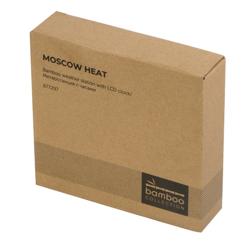 Метеостанция из бамбука "Moscow Heat" (P)