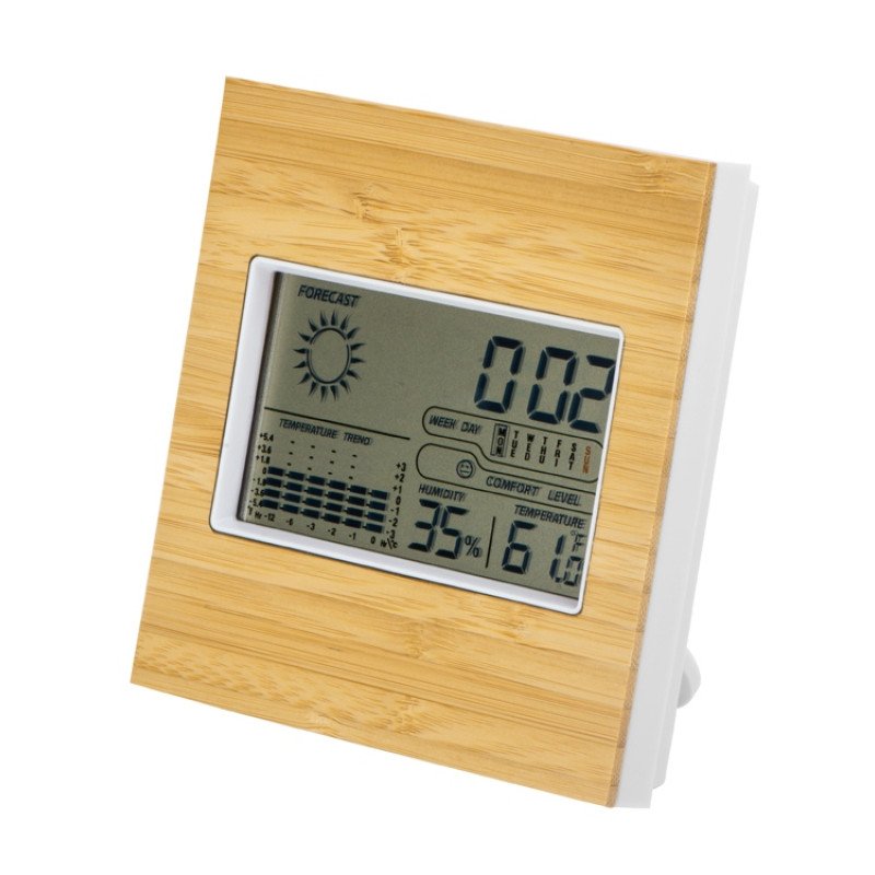 Метеостанция из бамбука "Moscow Heat" (P)