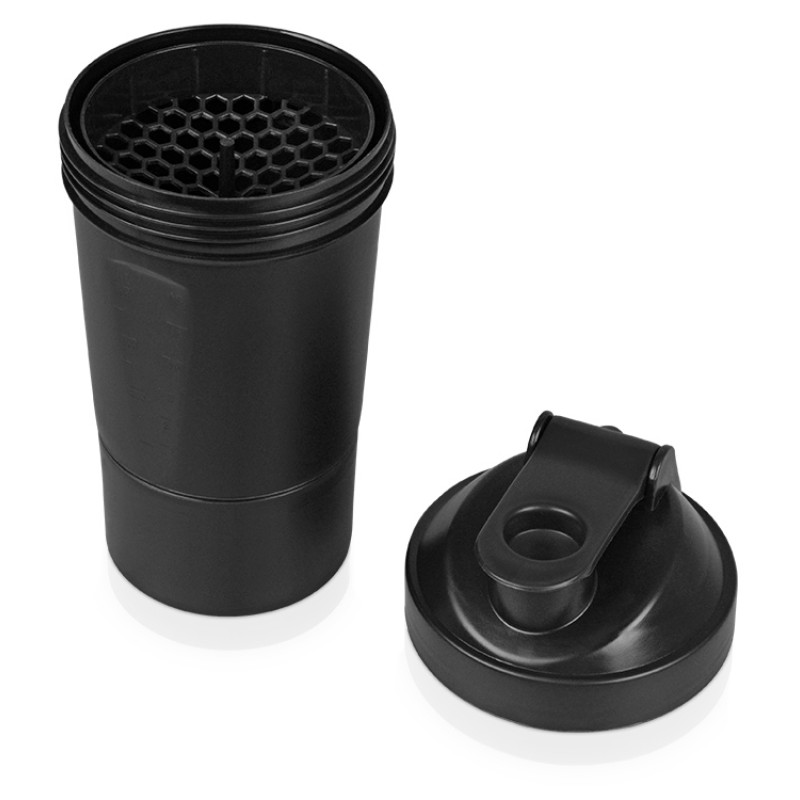 Шейкер для спортивного питания «Level Up», черный