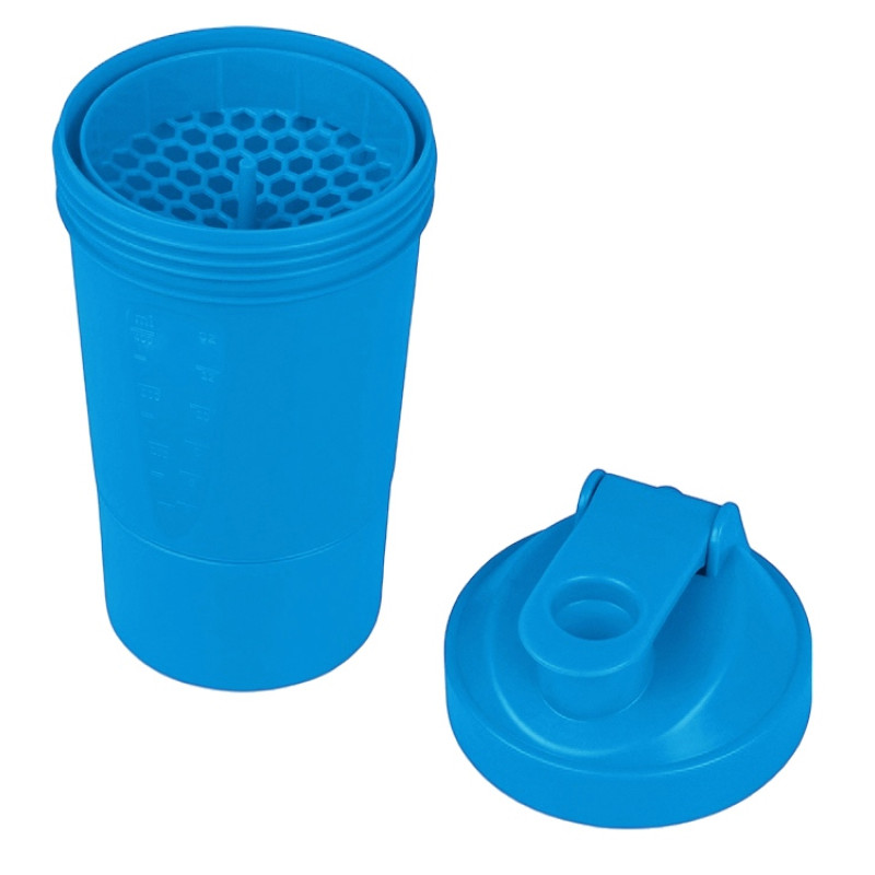 Шейкер для спортивного питания «Level Up», голубой