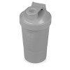 Шейкер для спортивного питания «Level Up», серый