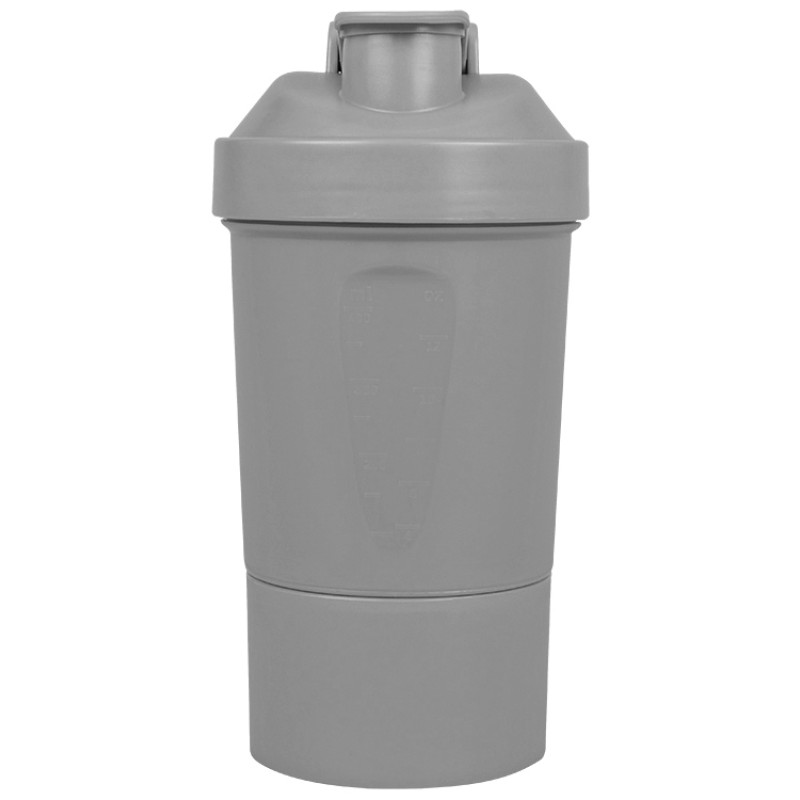 Шейкер для спортивного питания «Level Up», серый
