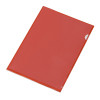 Папка-уголок прозрачный формата А4  0,18 мм, красный глянцевый
