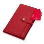 Блокнот-кошелек с сменным блоком А6 "Wall Street", 64 листа, красный