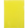 Папка- уголок, для формата А4, плотность 180 мкм, желтый матовый