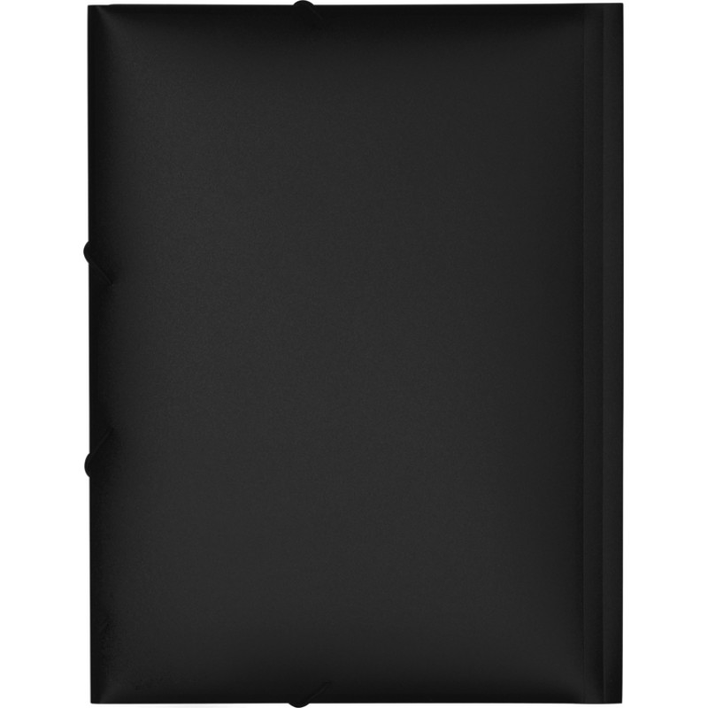 Папка формата А4 на резинке, черный