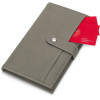 Блокнот-кошелек с сменным блоком А6 "Wall Street", 64 листа, темно-серый