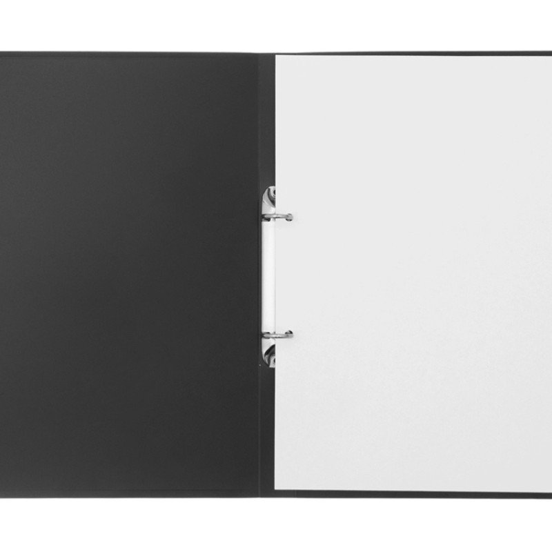 Папка пластиковая с 2 кольцами, черный