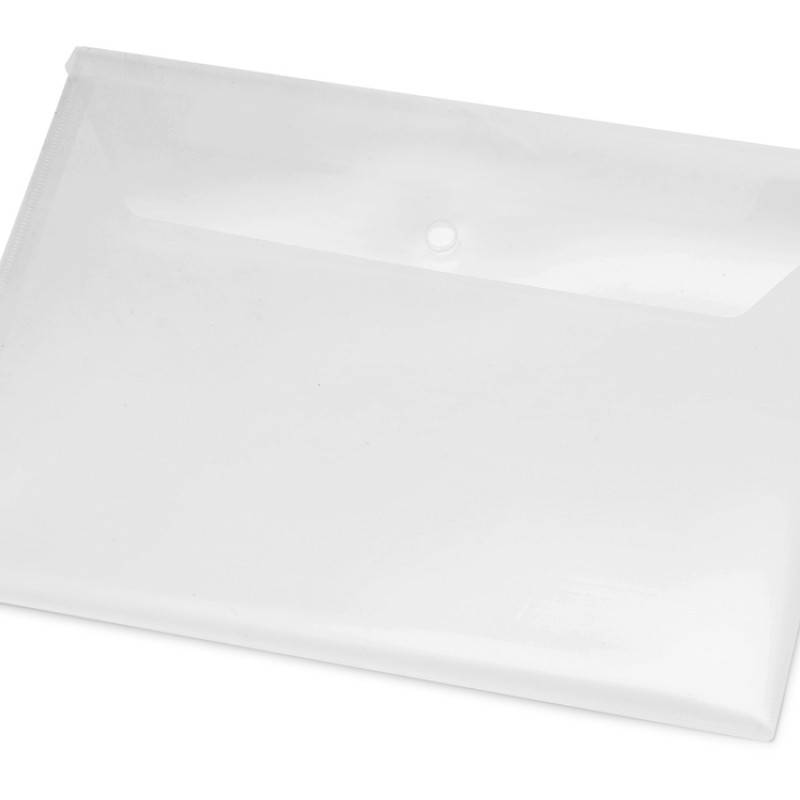 Папка-конверт А4 с кнопкой, прозрачный (Р)