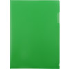 Папка- уголок, для формата А4, плотность 180 мкм, зеленый матовый