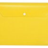 Папка-конверт А4 с кнопкой, желтый