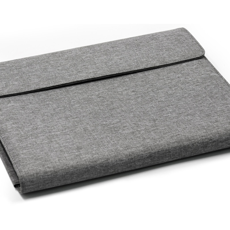 Портфолио А4 из RPET с отделением для ноутбука "NotyFolio Eco", 20 л FSC бумаги, серый