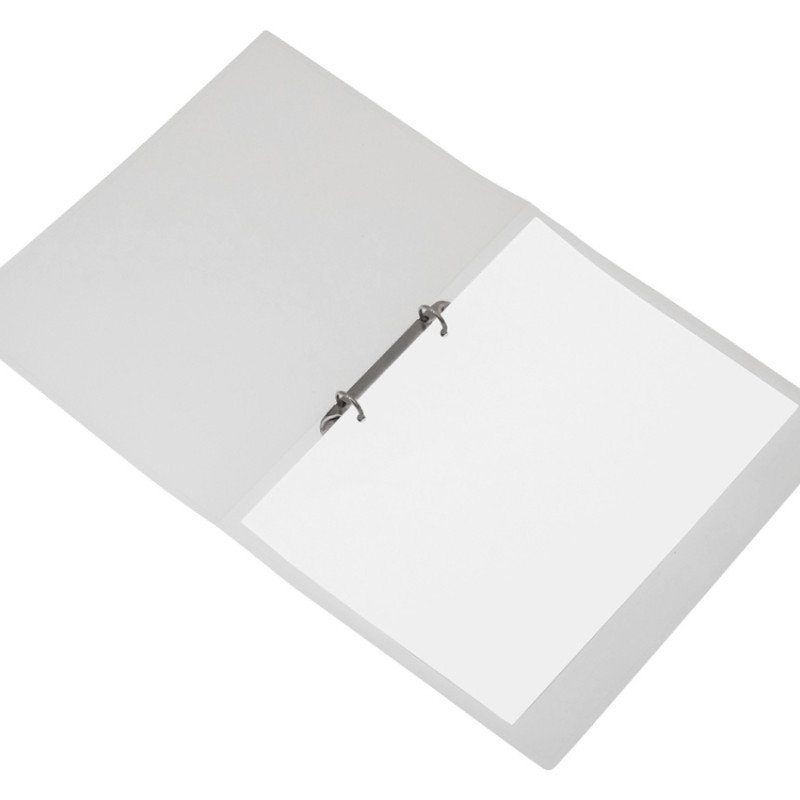 Папка пластиковая с 2 кольцами, прозрачный