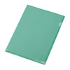 Папка-уголок прозрачный формата А4  0,18 мм, зеленый глянцевый