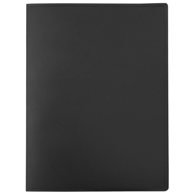 Папка пластиковая с 2 кольцами, черный