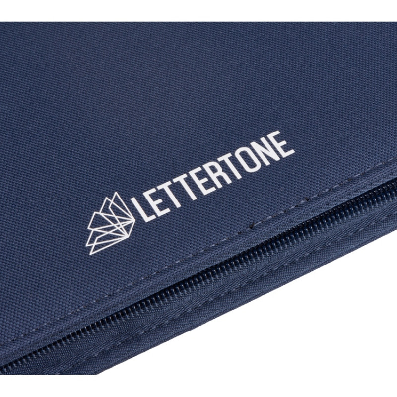 Портфолио А4 из RPET на молнии "Harvey", 40 л FSC бумаги, синий