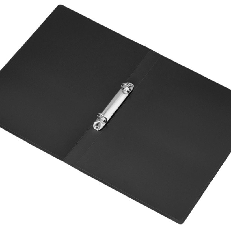 Папка пластиковая с 2 кольцами, черный