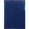 Папка- уголок, для формата А4, плотность 180 мкм, синий матовый