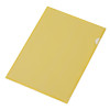 Папка-уголок прозрачный формата А4  0,18 мм, желтый глянцевый