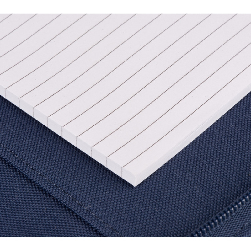 Портфолио А4 из RPET на молнии "Harvey", 40 л FSC бумаги, синий