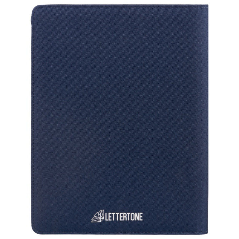 Портфолио А4 из RPET на молнии "Harvey", 40 л FSC бумаги, синий