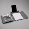 Портфолио А4 из RPET с отделением для ноутбука "NotyFolio Eco", 20 л FSC бумаги, серый