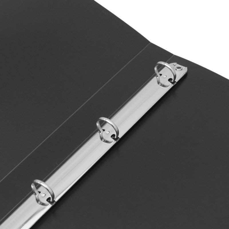 Папка на 4-х кольцах А4, черная