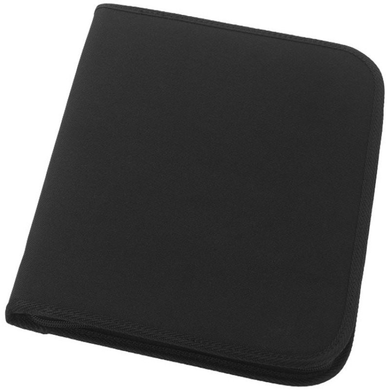 Папка А4 "Berkeley" на молнии с блокнотом, черный