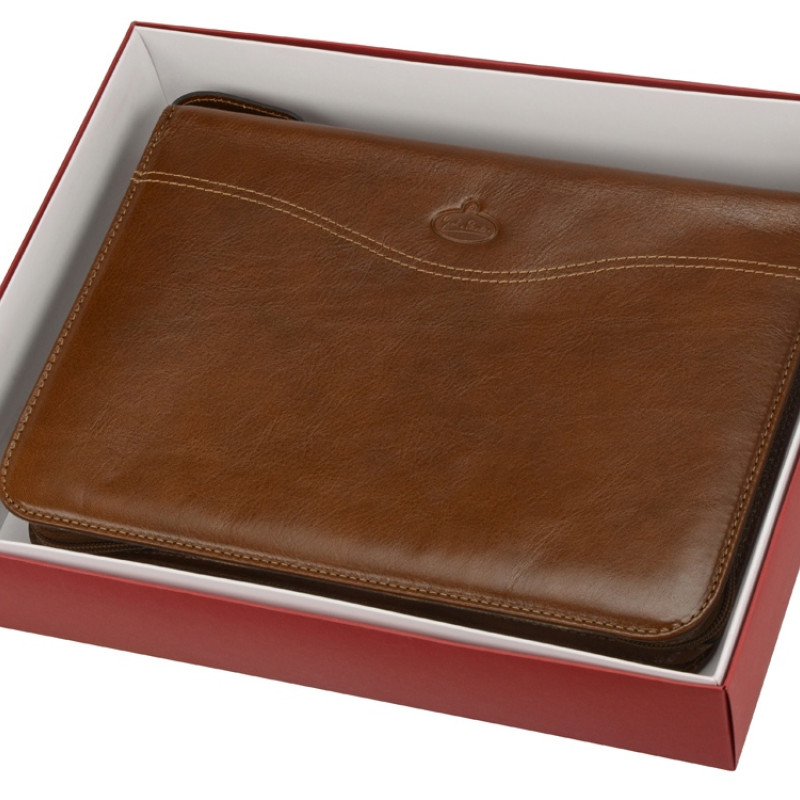 Папка на молнии «Первое лицо» Giulio Barсa, коричневый