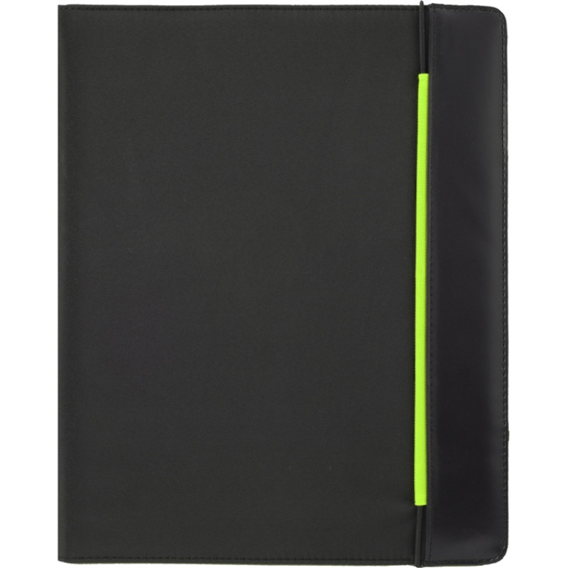 Папка для документов «Делос», черный/зеленое яблоко (P)