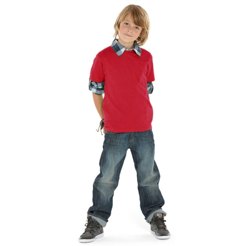 Футболка "Heavy Super Club" детская, брусничный