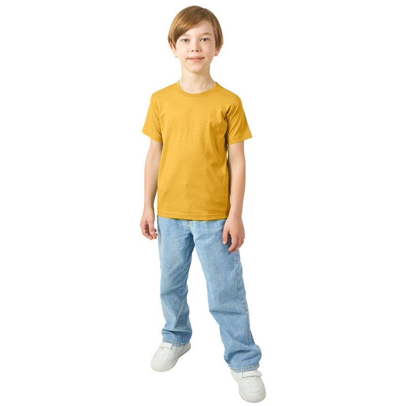 Футболка "Heavy Super Club" детская, золотисто-желтый