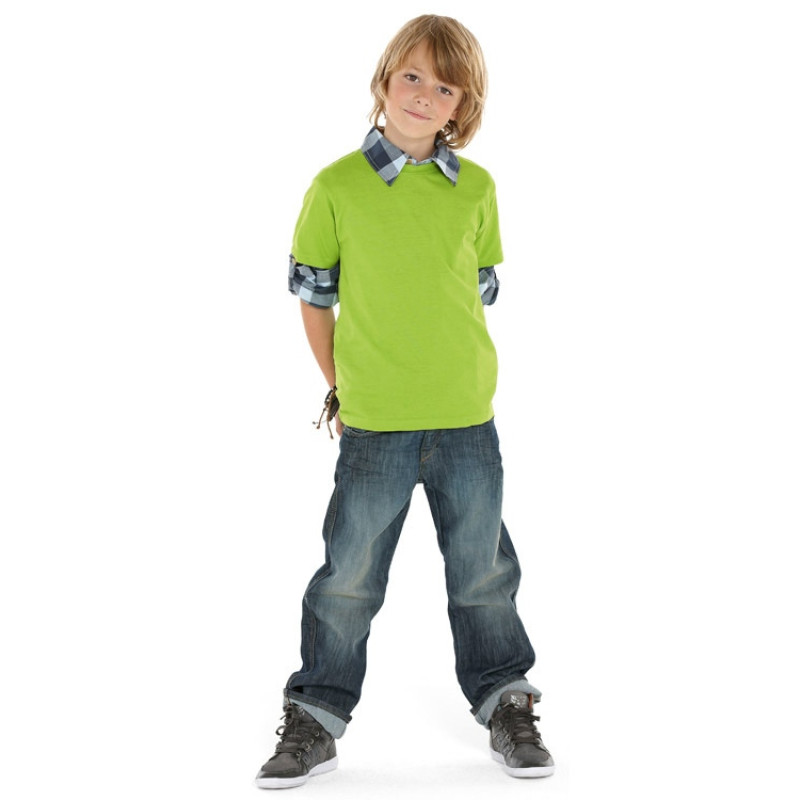 Футболка "Heavy Super Club" детская, зеленое яблоко