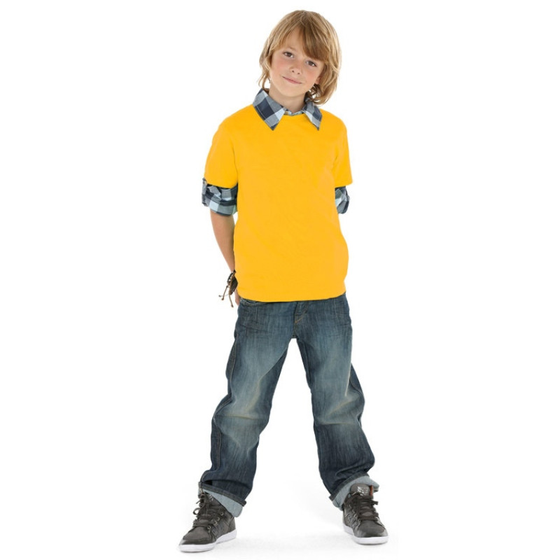 Футболка "Heavy Super Club" детская, золотисто-желтый