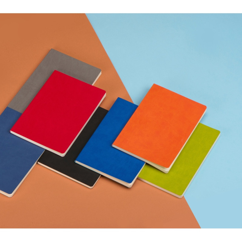 Блокнот «Wispy» линованный в мягкой обложке, зеленое-яблоко (Р)