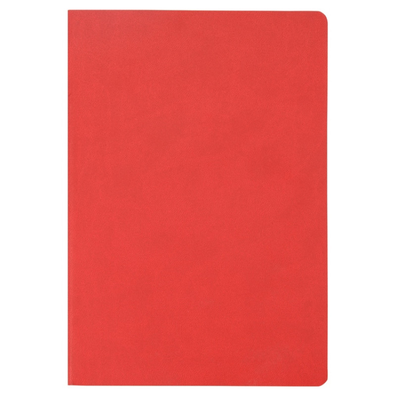 Блокнот «Wispy» линованный в мягкой обложке, красный (P)