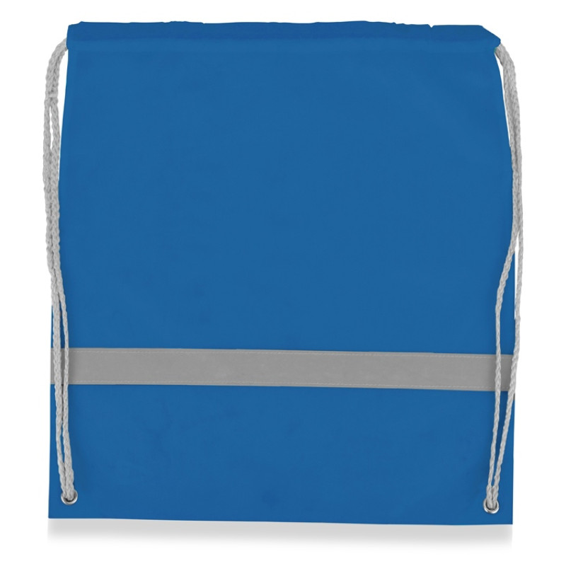 Рюкзак "Россел", синий с серыми шнурками (P)