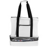 Сумка для шопинга и пляжа «Coolmesh» с изотермическим отделением внизу, белый